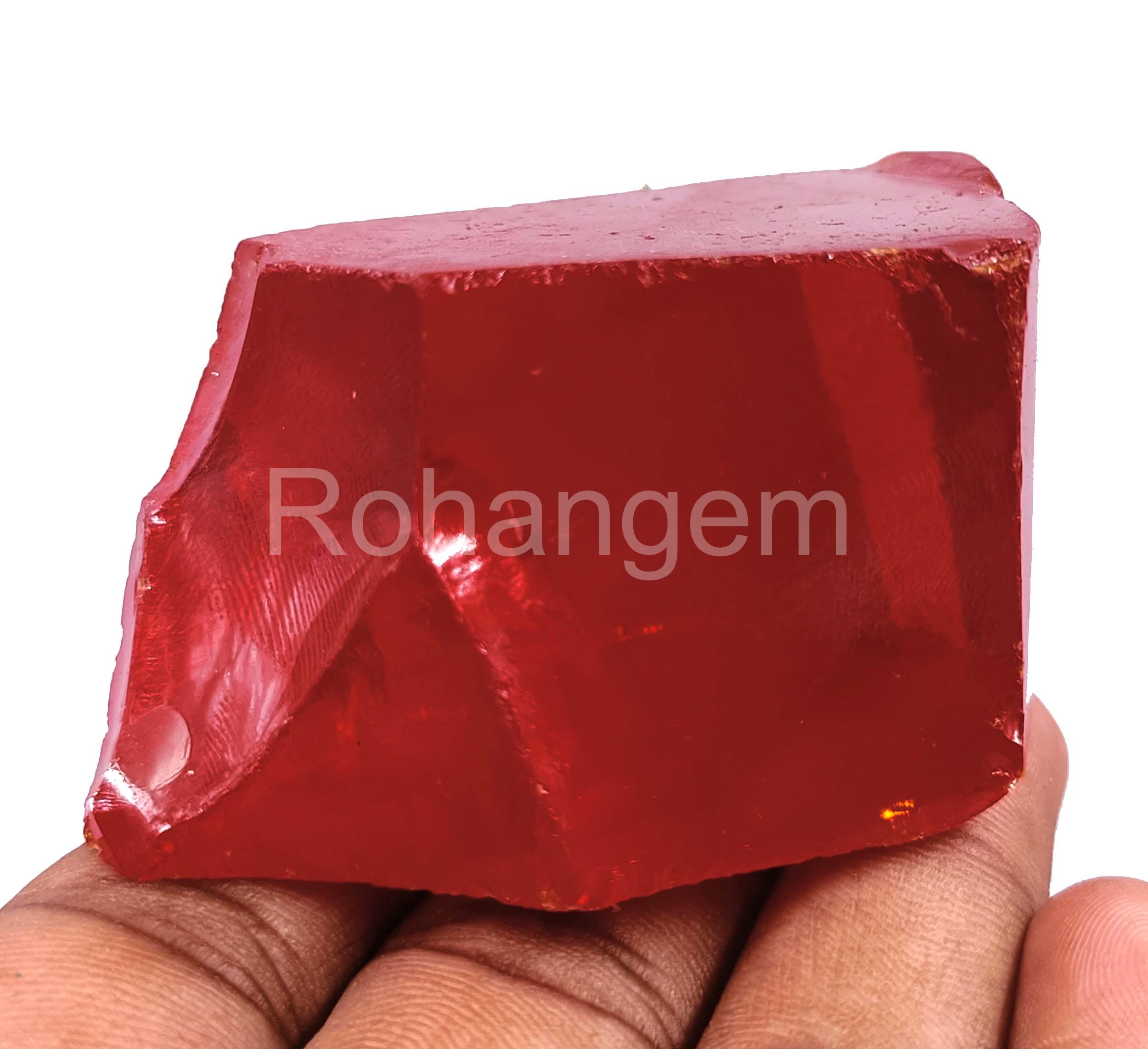 ルビー原石 天然 1833.0 CT 認定 希少コレクション ルース 宝石