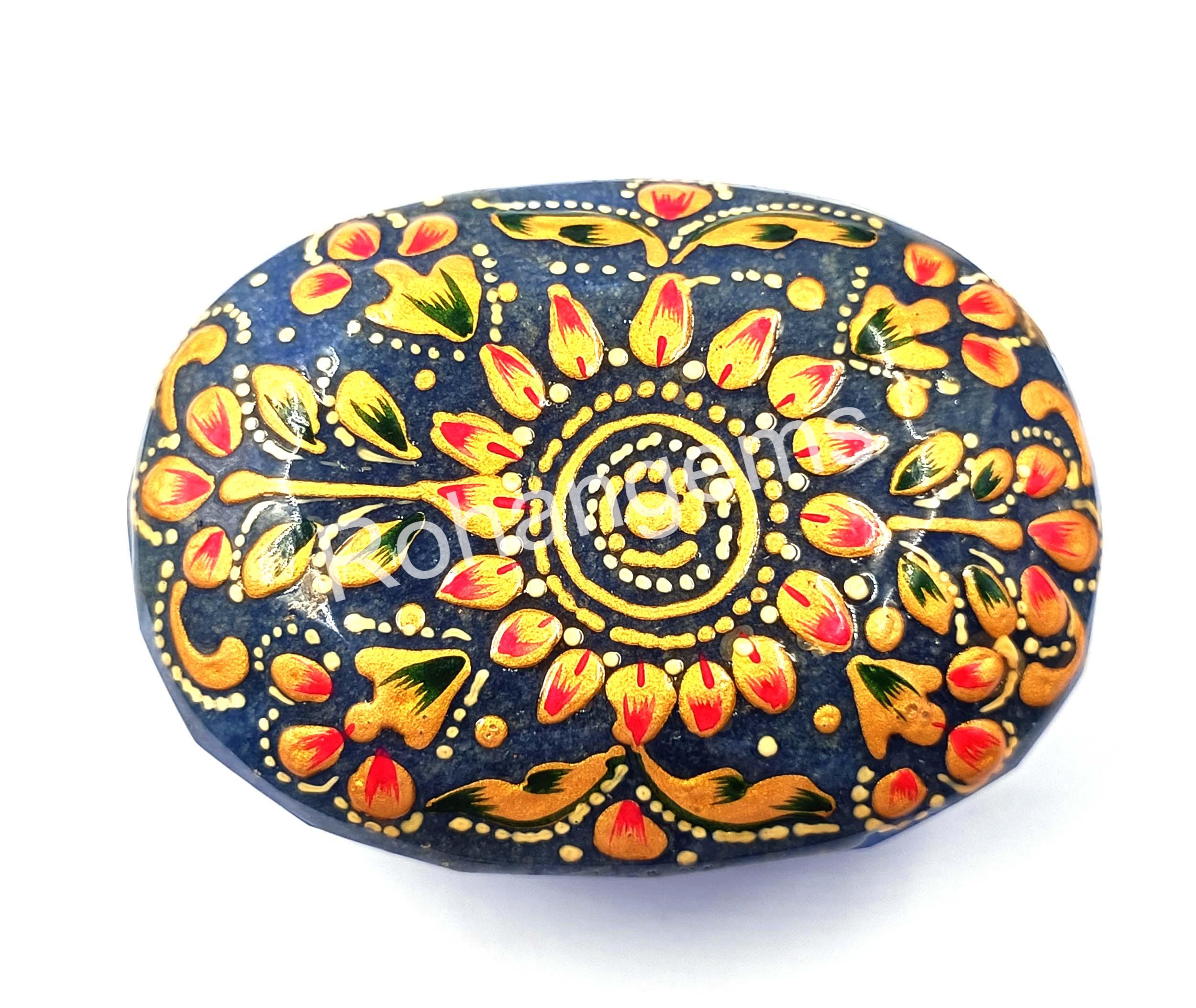 Blue Sapphire 864 Ct Traditional Meenart Opaque Transparency Oval