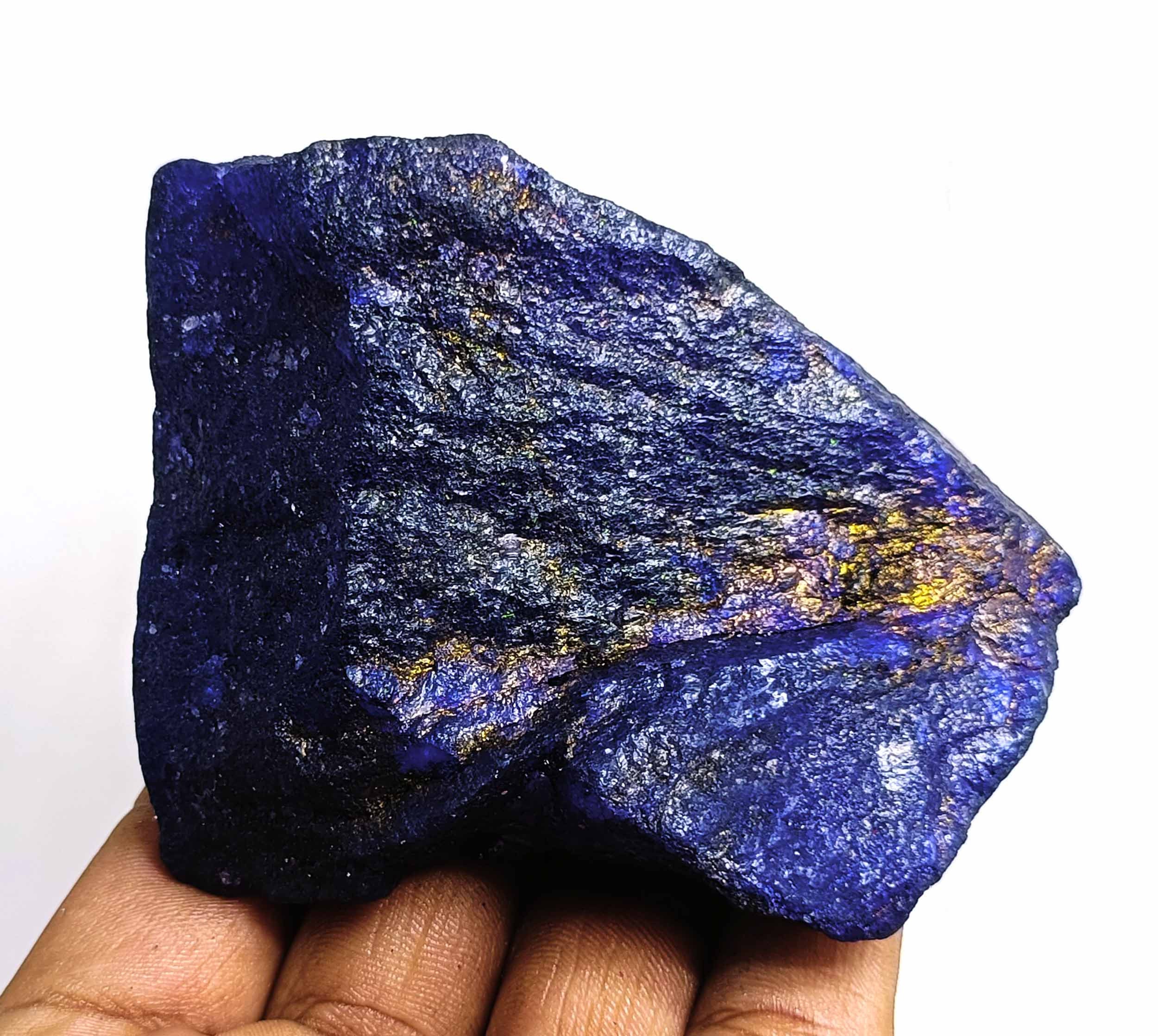 Blue Sapphire Natural 1503.85 Ct African Sparkling Rough Loose