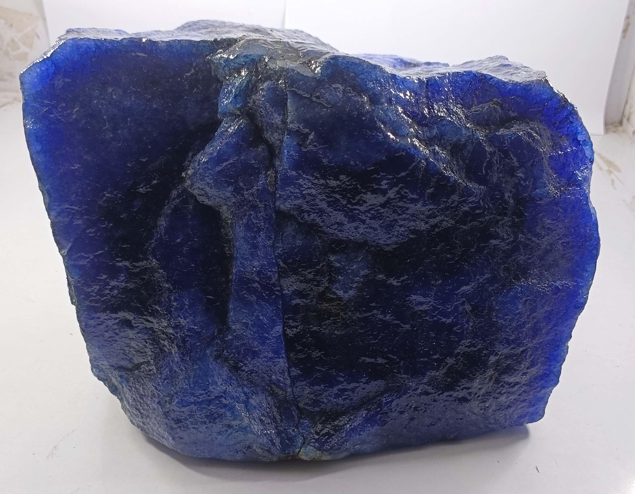 Massive 6kg Natural Blue Sapphire Rough Certified African Sapphire