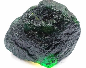 Smeraldo Enorme Smeraldo verde colombiano grezzo da 490,25 carati Certificato Guarigione naturale Estratto dalla terra Magnifico sciolto grezzo Offerta natalizia DUS