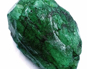 Emerald Rough Natural 800-850Ct Certified AAA Exclusive Rare Collection Loose Gemstone from Colombia Semi Transparent Rough Gems Top Quality