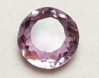 Alexandrite Synthétique 27.30 Carats - Pierre Taillée Ronde Multicolore - Qualité Exceptionnelle