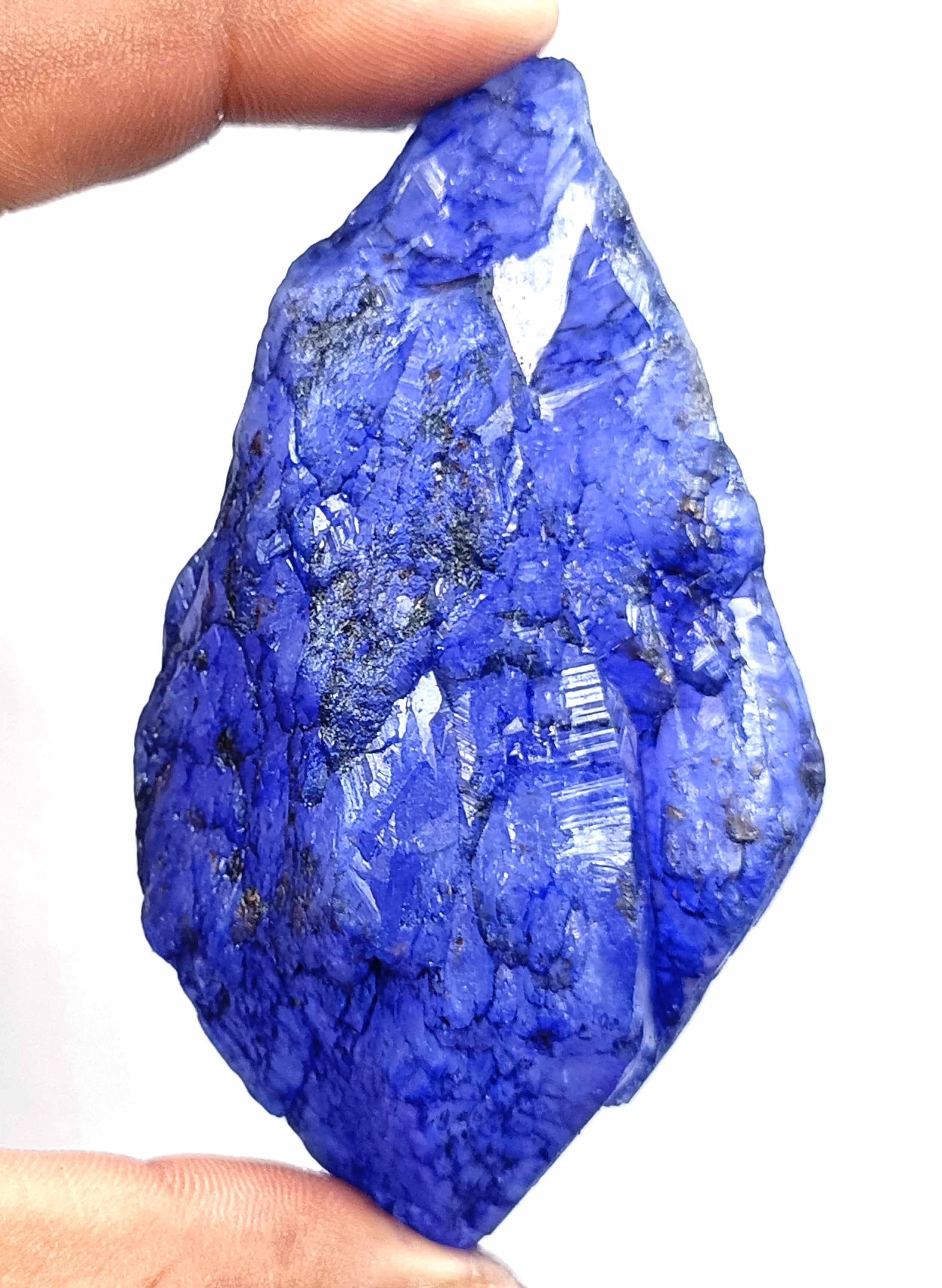 画材 Sapphire Genuine Coarse Sapphire Certified Natural Blue Raw High-class Quality 700-800 Ct