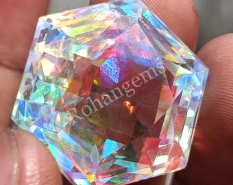 ミスティックトパーズ宝石 60.00カラット レインボーミスティック