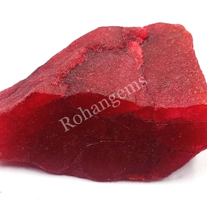Red Ruby Natural Certified Loose Gemstone Facet Uncut Rough 1282.00 Ct Semi Transparent African Red Ruby Raw 5AAK