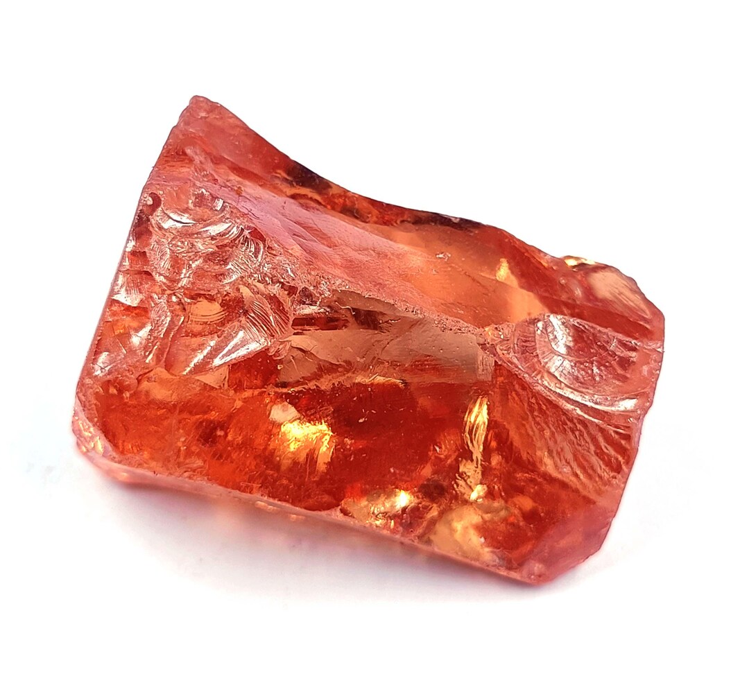 Super Quality Natural African Orange Sapphire Raw Stone Uncut