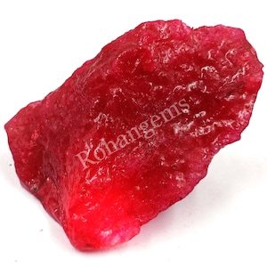 Red Ruby Natural 758.00 Carat Certified Loose Gemstone Facet Uncut Rough Semi Transparent African Red Ruby Raw Rough New Arrival 5AAK