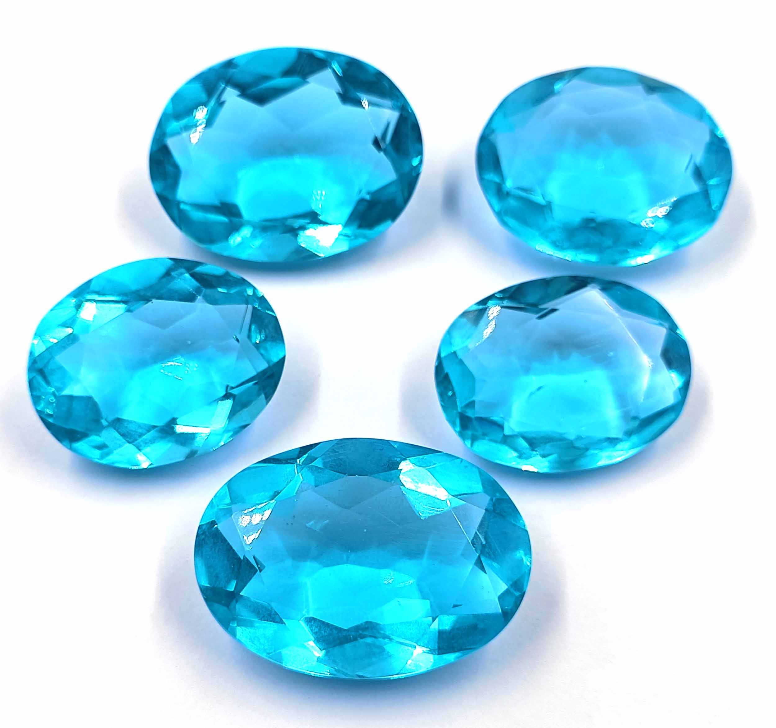 Topaze Bleue Naturelle Du Brésil – 33,42 Carats – Taille Ovale Excellente – Neuf Avec étiquettes