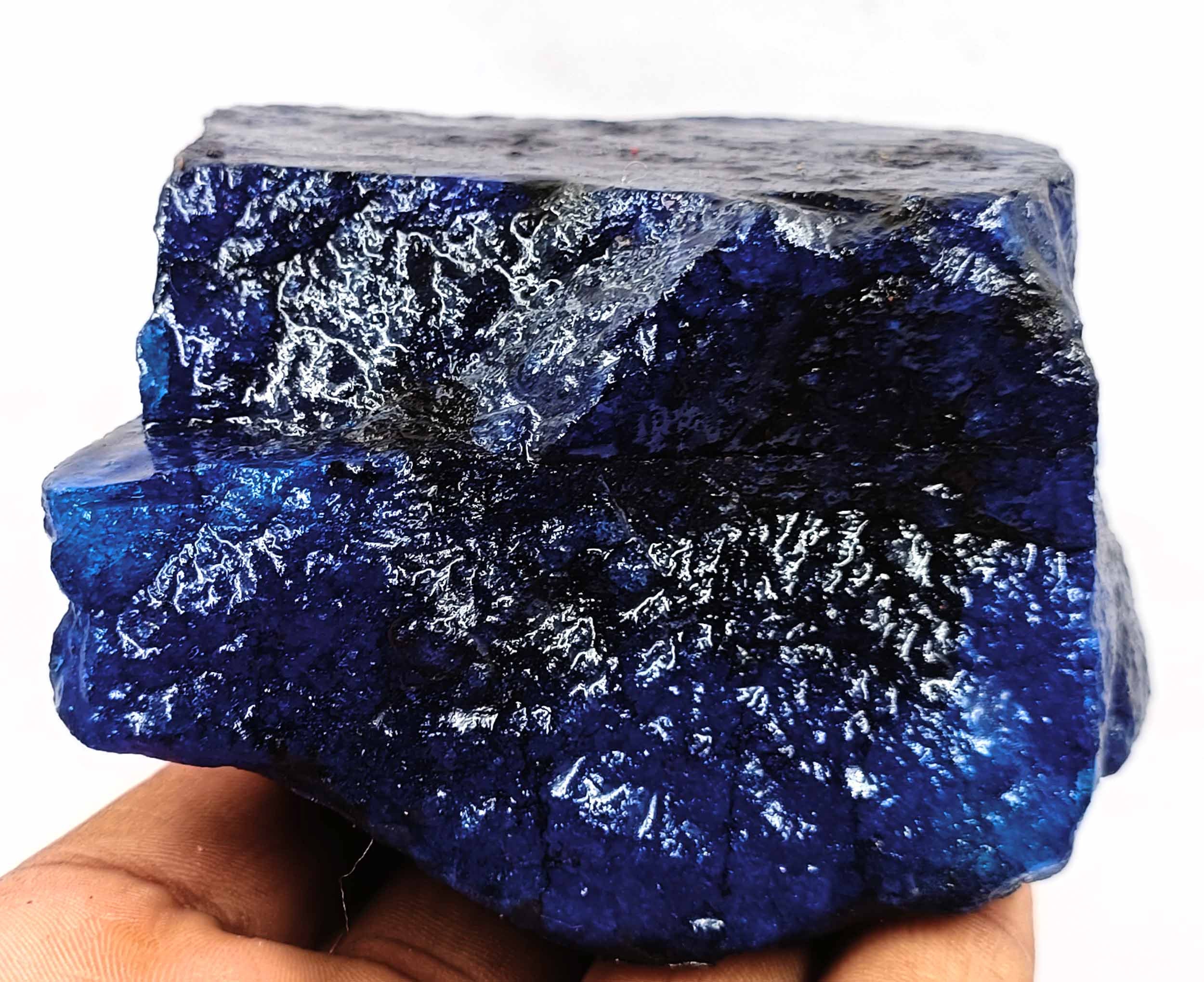 Blue Sapphire Natural Certified Loose Gemstone Semi-transparent