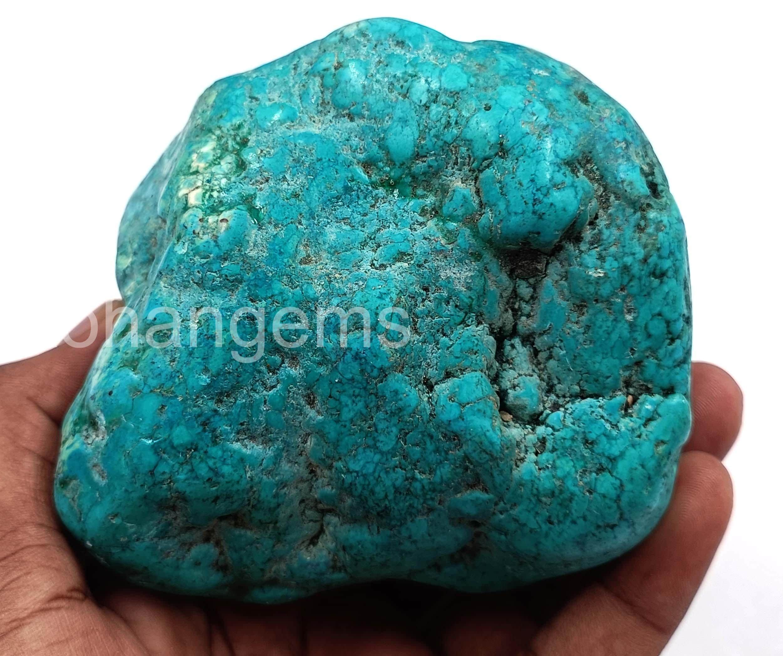 Natural Sky Blue Turquoise 3469.00 Ct | Certified Tumbled Rough