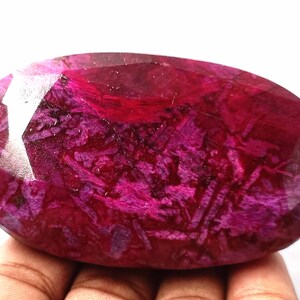 Ruby 1000-1500 Ct New Year Sale Wonderful Product Natural Red Ruby Oval Cut IGL Certified Loose Gemstone DMB