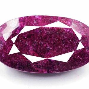 Ruby 1050 Ct Natural Certified Loose Gemstone Red Ruby Oval Shape Fresh Arrival Mind-blowing  Transparency Opaque  Discounted Offer JUA