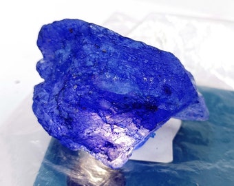Big Sale 400 Carat Natural African Blue Sapphire 60x35x30 mm Certified Raw Loose Gemstone Healing Earth-Mined YRJ