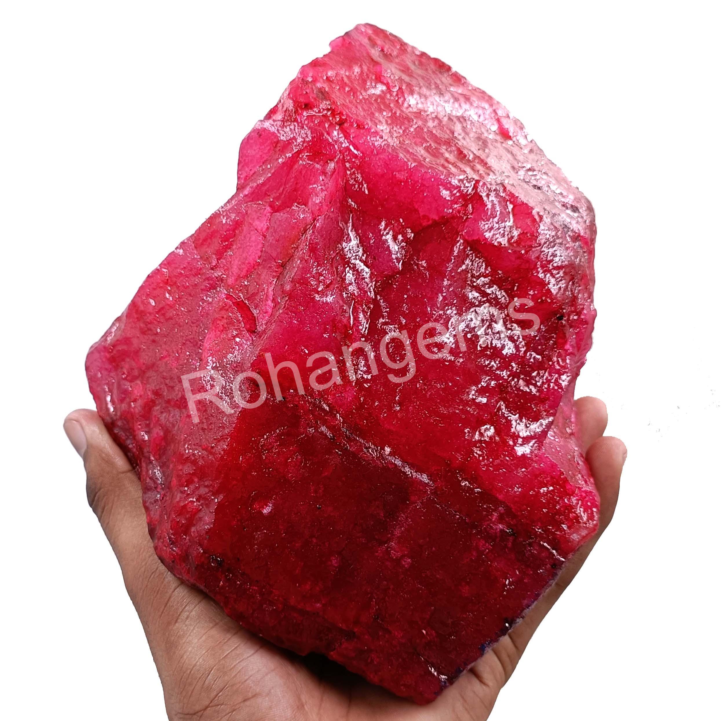 Red Ruby Natural 16786 Ct Certified Loose Gemstone Faceted Engraved ...
