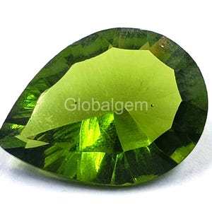 Green Peridot pear Cut Precious 8.00 Ct Extremely Rare Natural Peridot Excellent CERTIFIED Beat Quality gemstone 5AKK