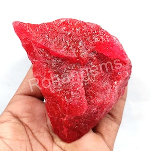 Ruby Rough Natural Rough Stone 2616.5 Carat Certified Loose Gemstone Semi Transparent African Red Ruby Raw 4DAF
