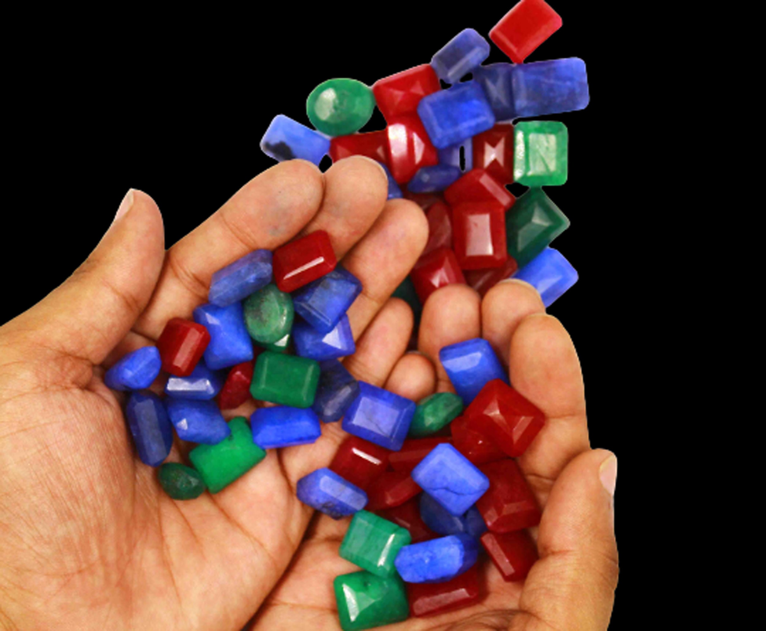 Lotto All'ingrosso Di Pietre Preziose Sfuse Sfaccettate, Rubino Naturale E Zaffiro, 100 Ct, Qualità Eccellente, Collezione Rara, Offerta Eccezionale! - Italia - Foto 6