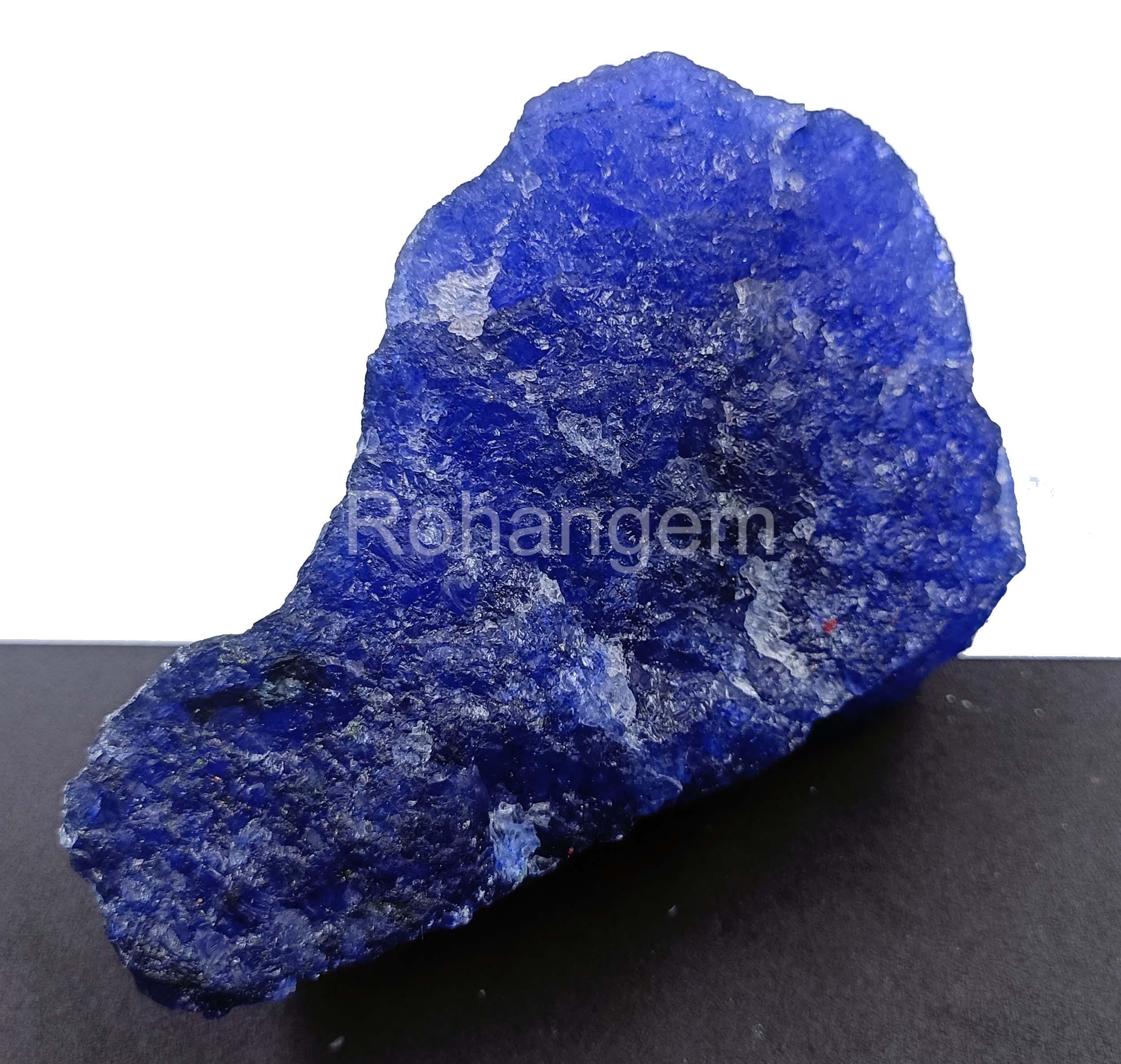 Blue Sapphire Natural African Sapphire Uncut Rough 1841.0 Ct
