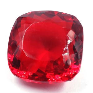 Red Ruby Gem | Natural 60 CT Ruby Stone Cushion | Loose Uncut Gemstone | Jewelry Making Supply 6OSD