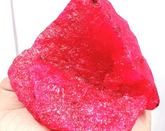 ルビー原石 7600カラット 認定天然地球採掘 巨大レッドルビー原石 高