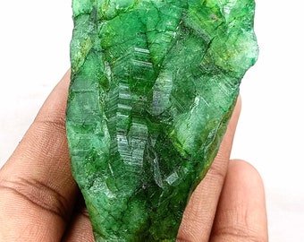 Emerald Natural !! Certified Loose Gemstone Semi-Transparent Rough 550-600 Carat From Colombian Gemstone Rough Gems New Arrival !!