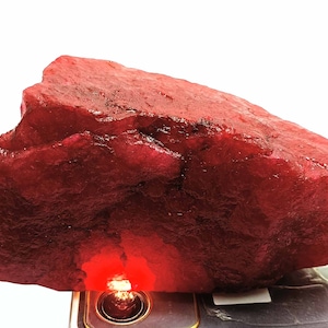 Red Ruby Rough 4400 Ct Natural Certified Uncut Rough Loose Gemstone African Raw  Ruby Gemstone Semi Transparent KAN