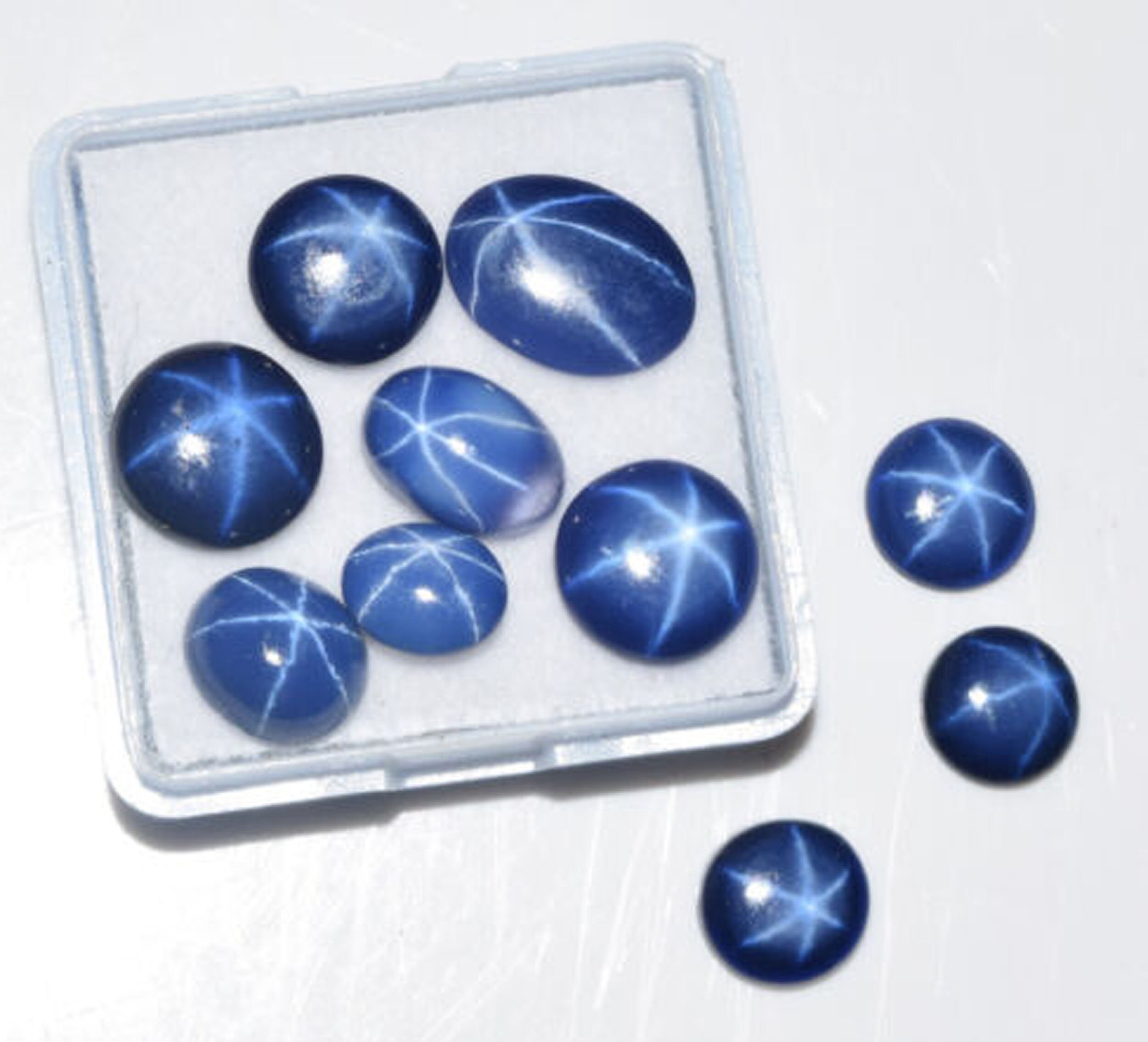 Buds Natural Blue Star Sapphire Lot 80 to 90 Carats Certified