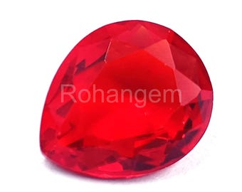 Pierre Précieuse Saphir Rose Naturelle Certifiée - Forme Poire 14x11mm - Inde/Sri Lanka - Qualité Excellente