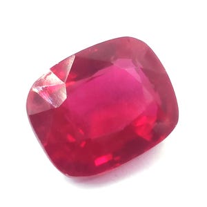 Gemma di rubino rosso / Pietra di rubino naturale a cuscino da 12 carati / Gemma grezza sciolta / Materiale per la creazione di gioielli 6OSE