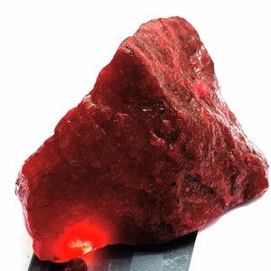 Red Ruby Rough 4025 Ct Natural Certified Loose Gemstone African Rough Ruby Gemstone Semi Transparent Uncut Rough KAN