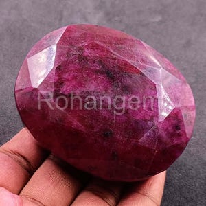 Big Red Ruby 1232.5 Ct Natural IGL Certified Oval Shape Rare Collection From Africa Opaque Loose Gemstone Wonderful Quality 5AKQ