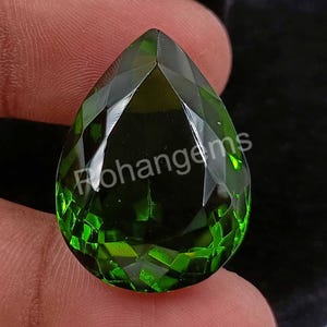 Green Peridot Pear Cut Excellent Precious 54.50 Ct Natural Peridot CERTIFIED 28x20mm High Quality Free Standard Delivery 4OAA