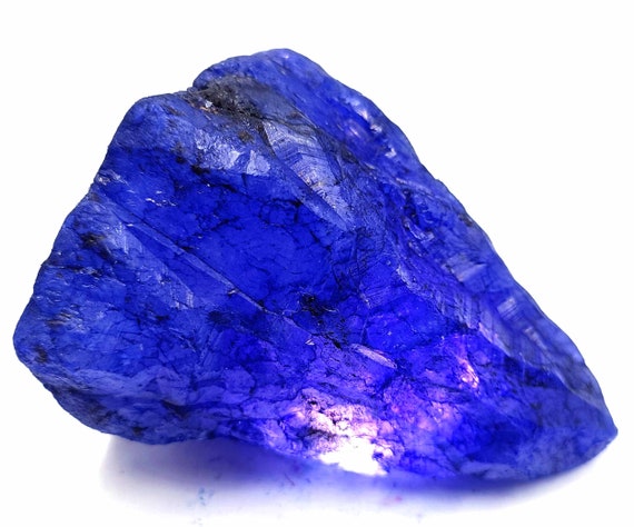 画材 Sapphire Genuine Fine Sapphire 400-450 Ct Certified Natural Blue Raw Uncut Shape Unique