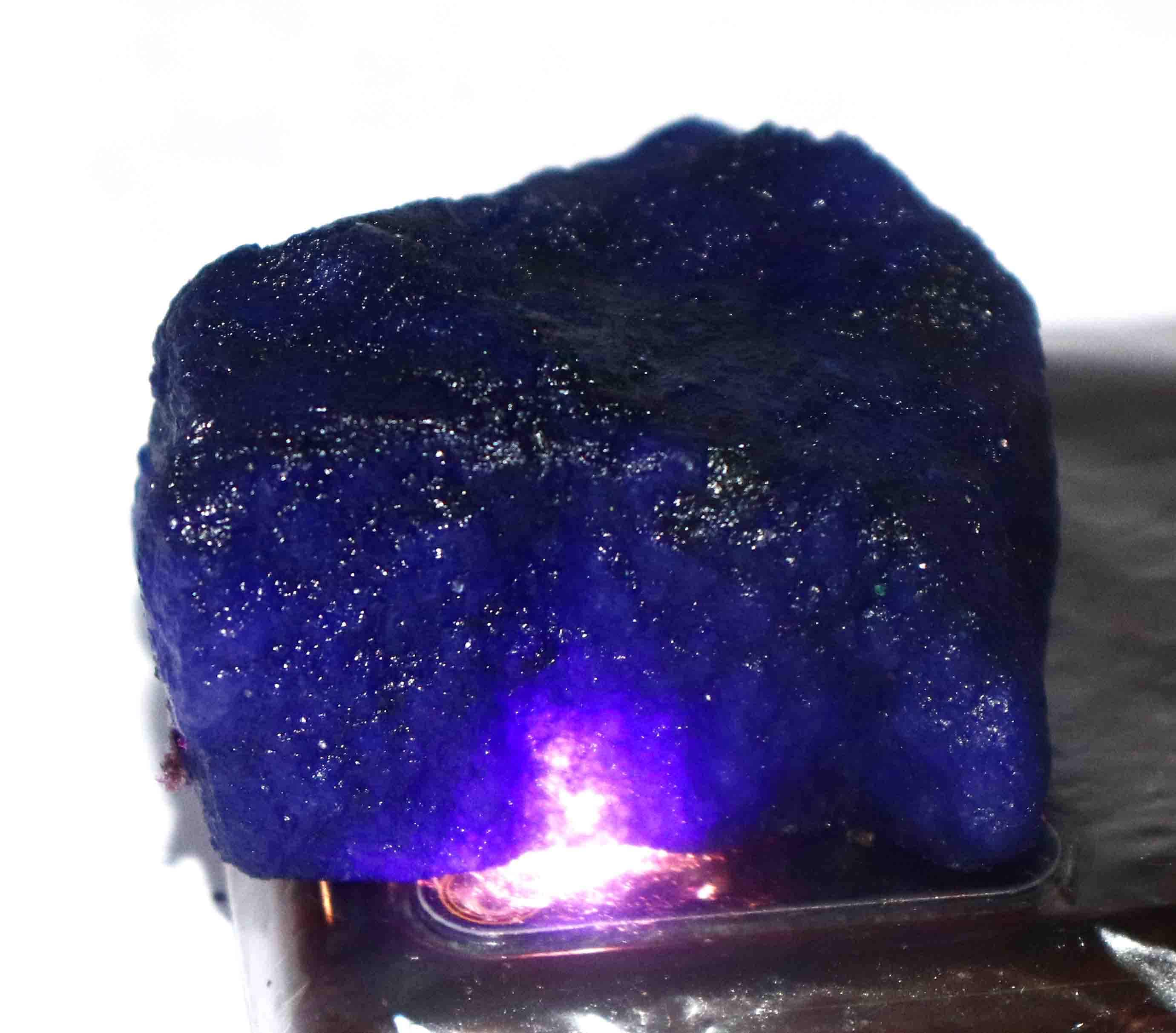 63mmx54mmx36mm Uncut Shape Earth Mined Certified Natural African Blue Sapphire Loose Gemstone Rough AV900 833.10 Ct