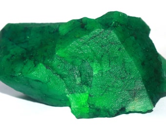 Emerald Pencil Shape Rough Natural Emerald gemstone Rough Raw Emerald Slice Stone 112 CT Uncut emerald loose stone