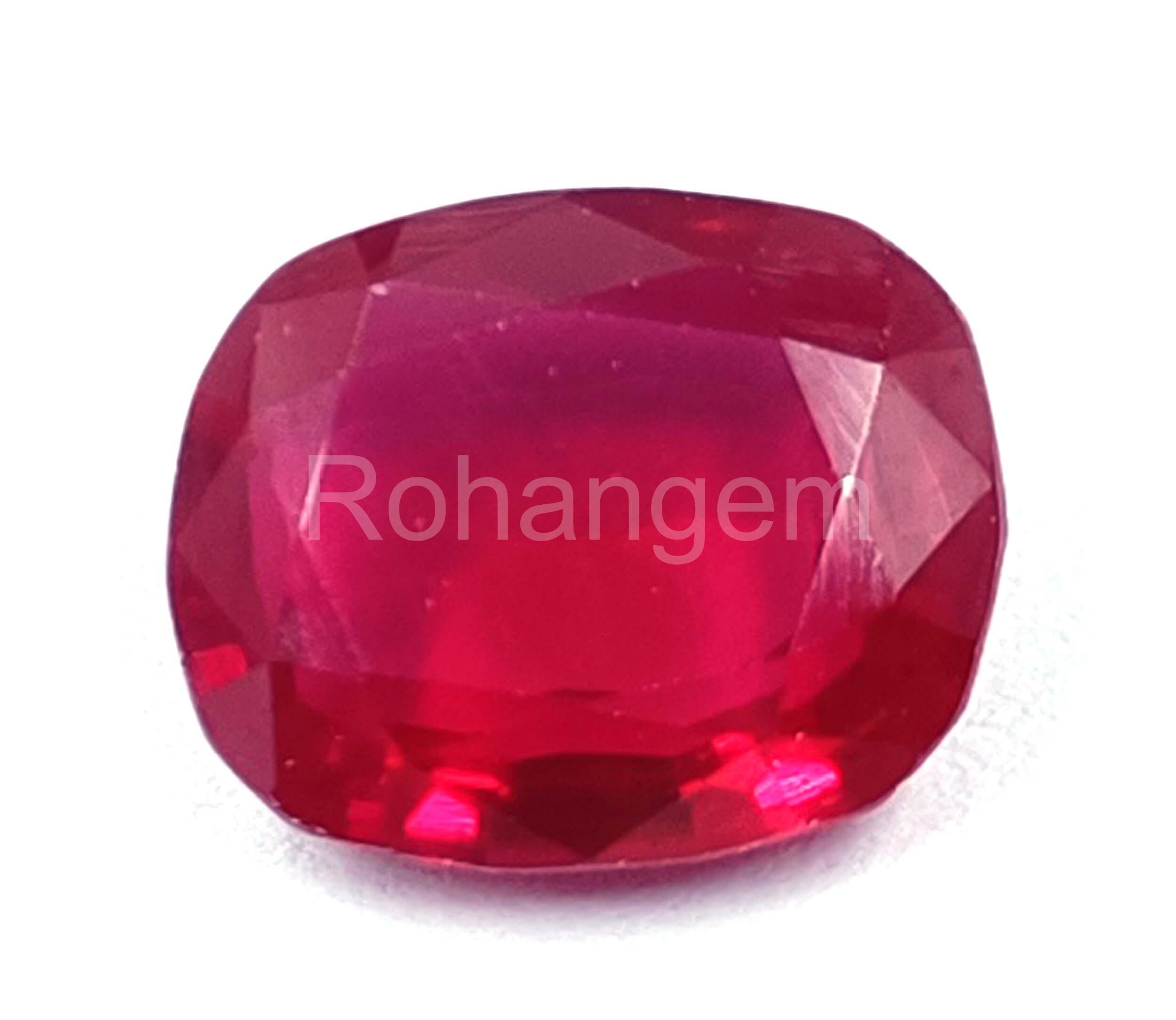 Rubis Rose/violet Naturel De Birmanie - 4,02 Carats, Forme Goutte, Neuf Sans Emballage