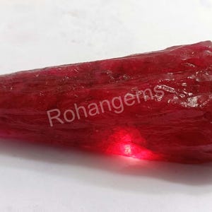 Ruby Natural Rough Stone 554.00Carat Certified Loose Gemstone Semi Transparent African Red Ruby Raw 4DSJ