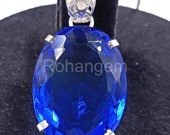 100カラット ブルーサファイア ロット | 天然ファセットオーバルカット