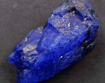 Sapphire 600 Ct Certified Natural Blue Raw Chunk Uncut Shape