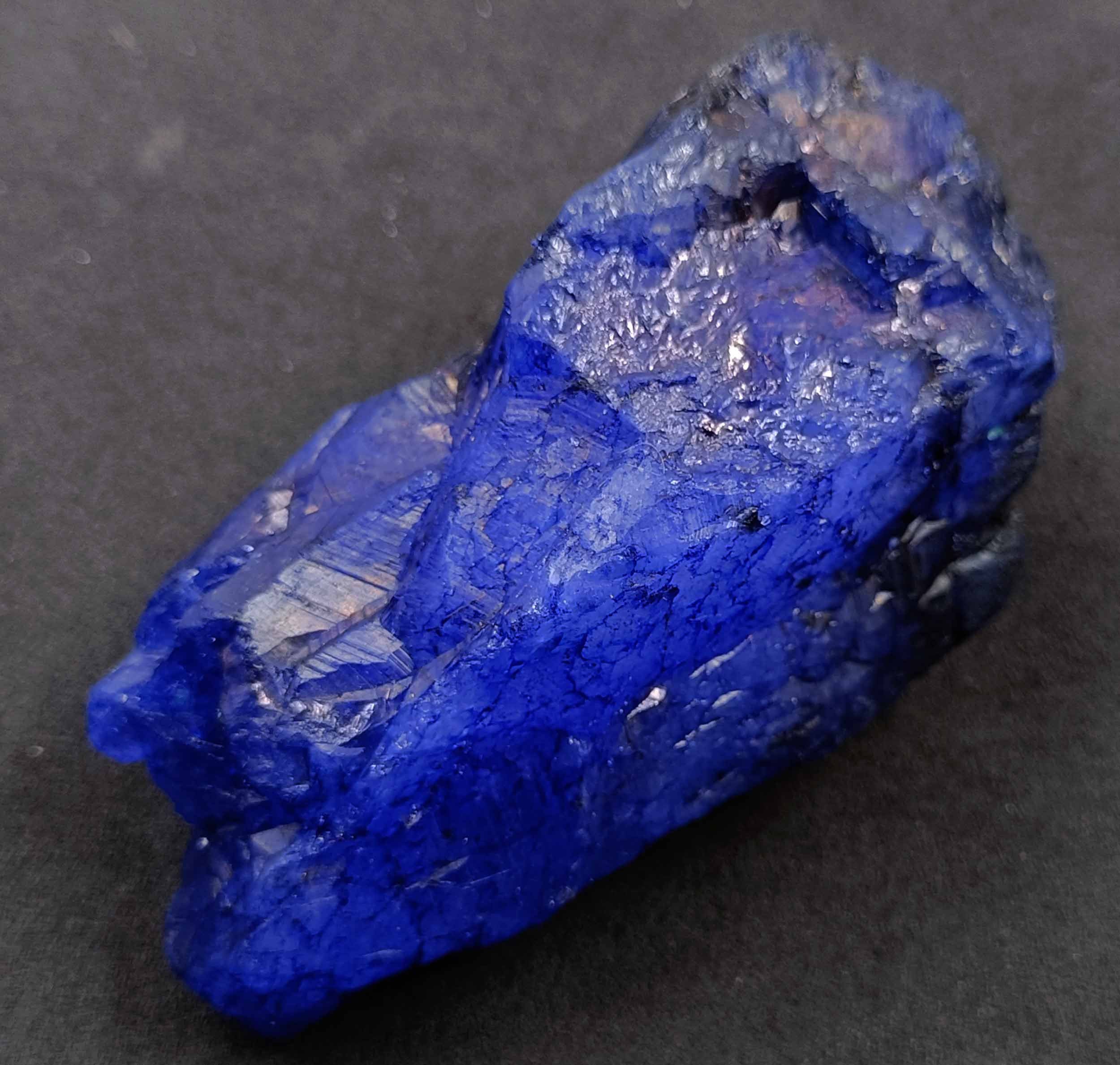 Sapphire 600 Ct Certified Natural Blue Raw Chunk Uncut Shape