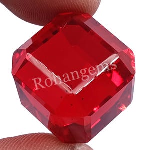 Red Ruby 54.5 Ct Natural Mozambique Mind-blowing Certified Loose Gems Faceted Cubic Cut Stone Exclusive Quality Best Discounted Offer 5FAE