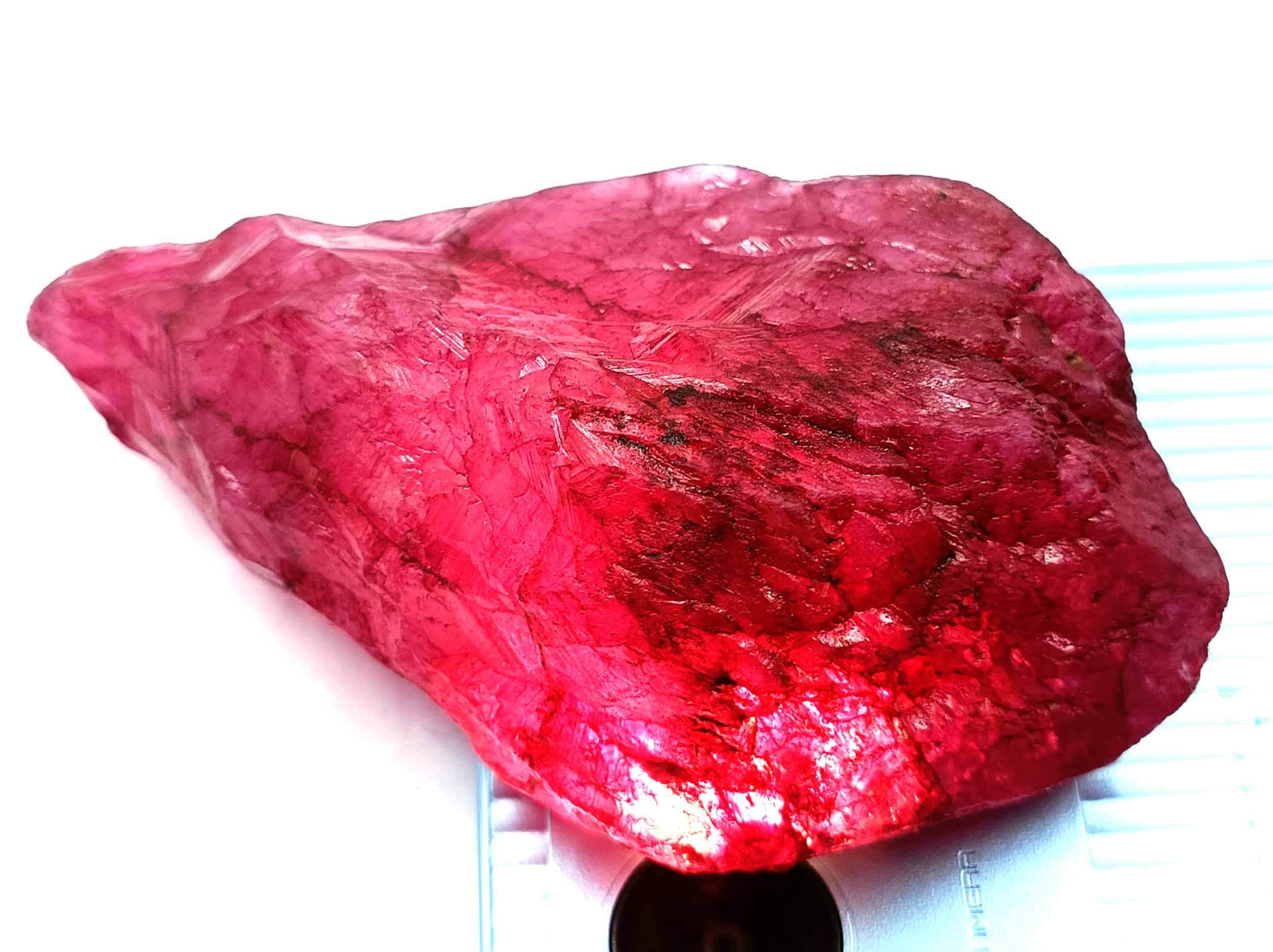 Ruby Raw Natural 700-800ct Certified African Red Ruby Loose