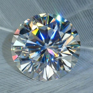 5 Carat White Lab Diamond | Round Cut VVS1 | D Color CVD Loose Diamond | IGL Certified Ethical Stone for Ring 5AJSS