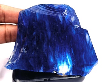Blue Tanzanite Raw 600+ Carat Natural  Certified Chunk Uncut Shape Glass-Filled YRE