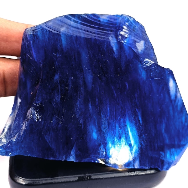 Natural Untreated/Unheated Blue Tanzanite Raw 925.00 Carat Certified Chunk Uncut Shape Glass-Filled YRE