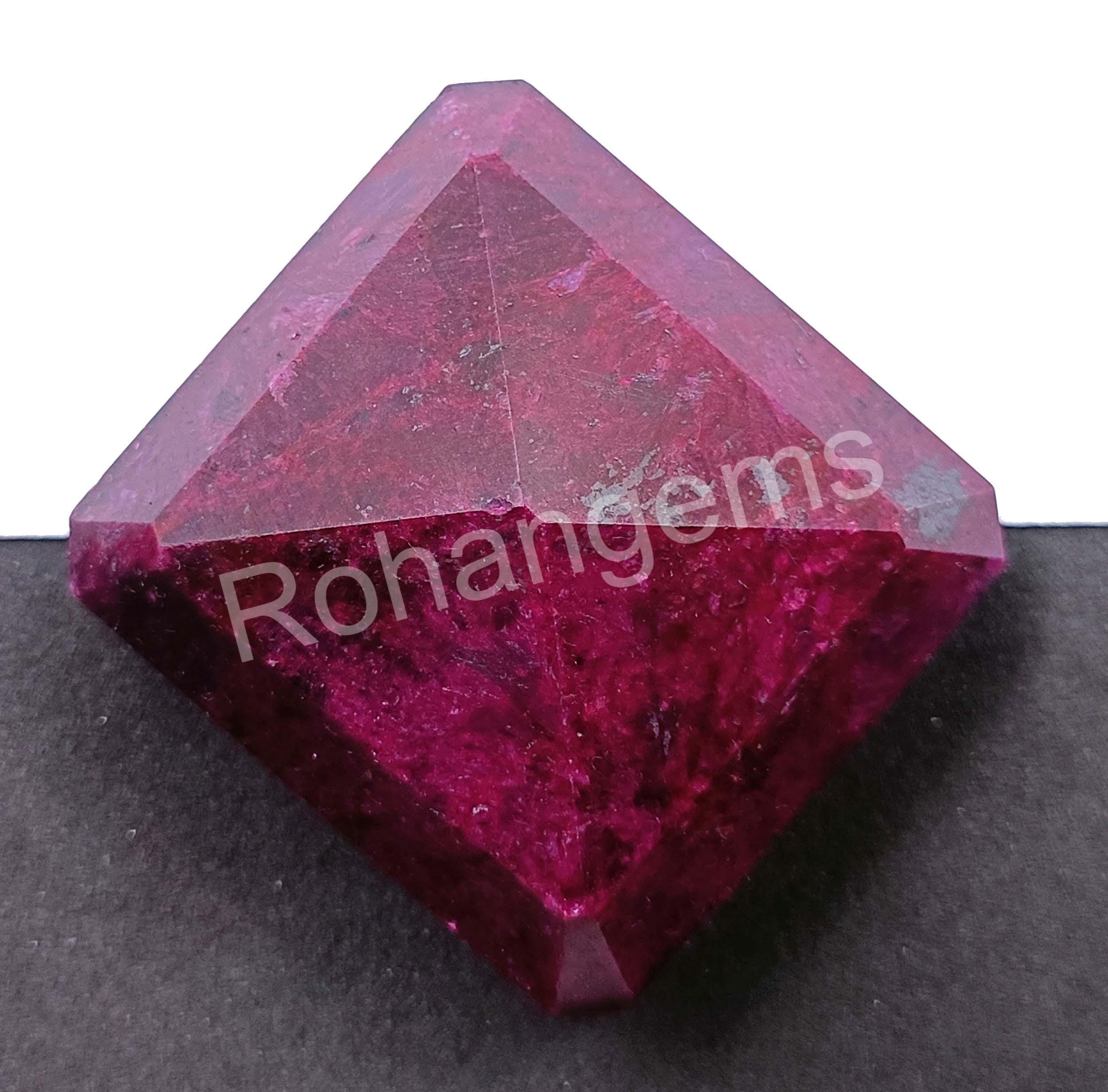 Red Ruby Natural 595.35 Ct Faceted Emerald Cut Gemstone Certified