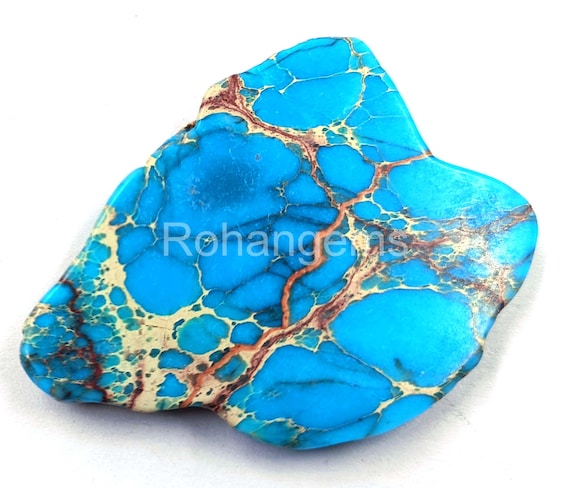 ブルーターコイズ 天然 99.5カラット 認定ルース 宝石 原石 アリゾナ産