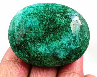 Emerald 200-300Ct Natural Certified Loose Gemstone Green Emerald Stone Oval Shape From Colombian Nice Looking Stone Top Quality Fresh Offer