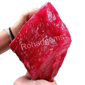 Red Ruby Natural 16786 Ct Certified Loose Gemstone Faceted Engraved ...